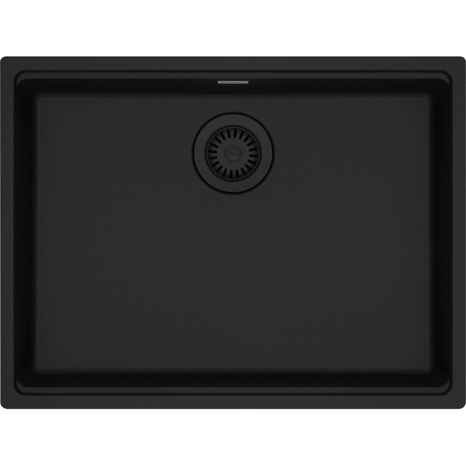 Franke Maris — Tarja Bajocubierta 25.5″ de Fragranite — Negro Mate