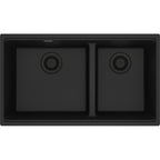 Franke Maris — Tarja Bajocubierta 31.5″ de Fragranite — Negro Mate