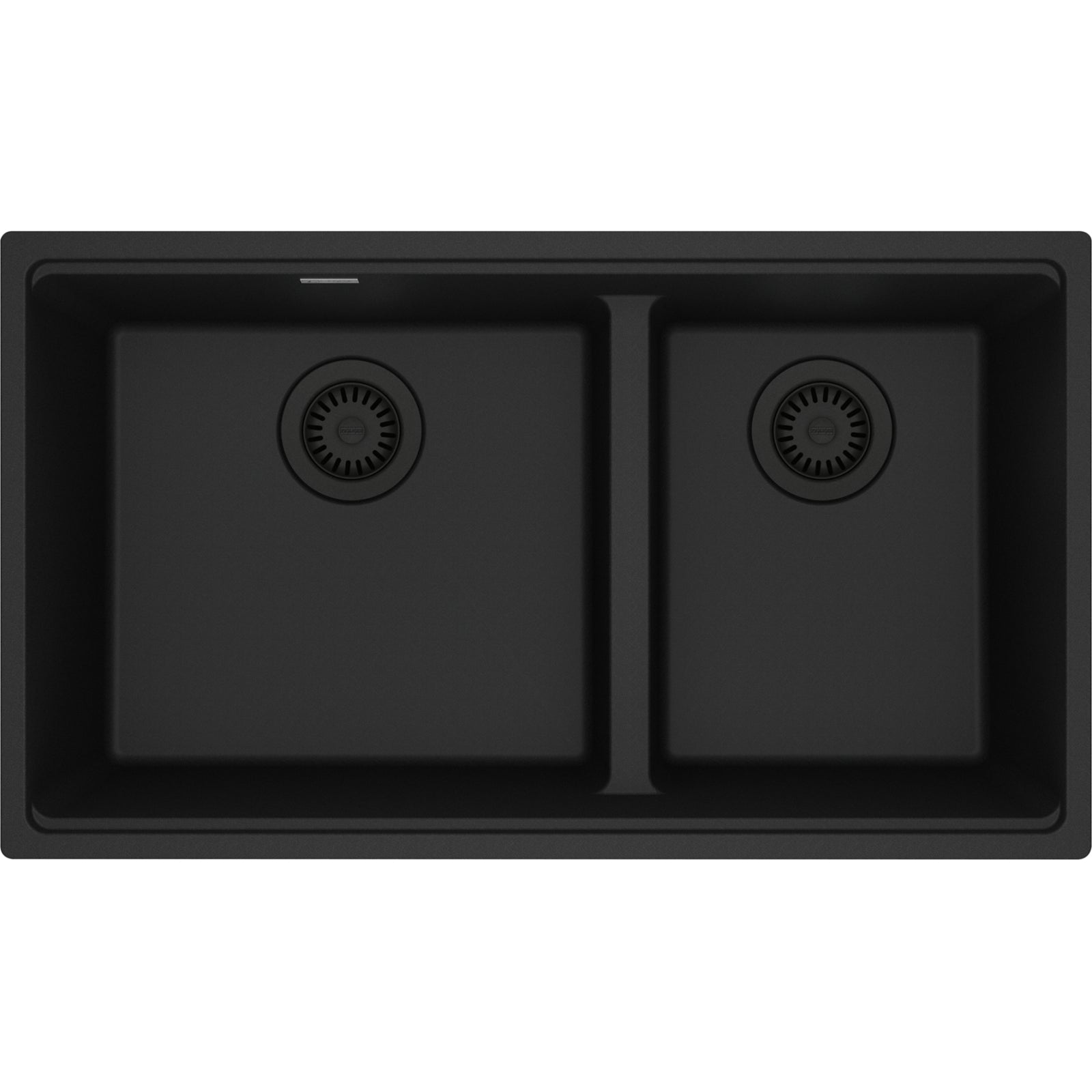 Franke Maris — Tarja Bajocubierta 31.5″ de Fragranite — Negro Mate