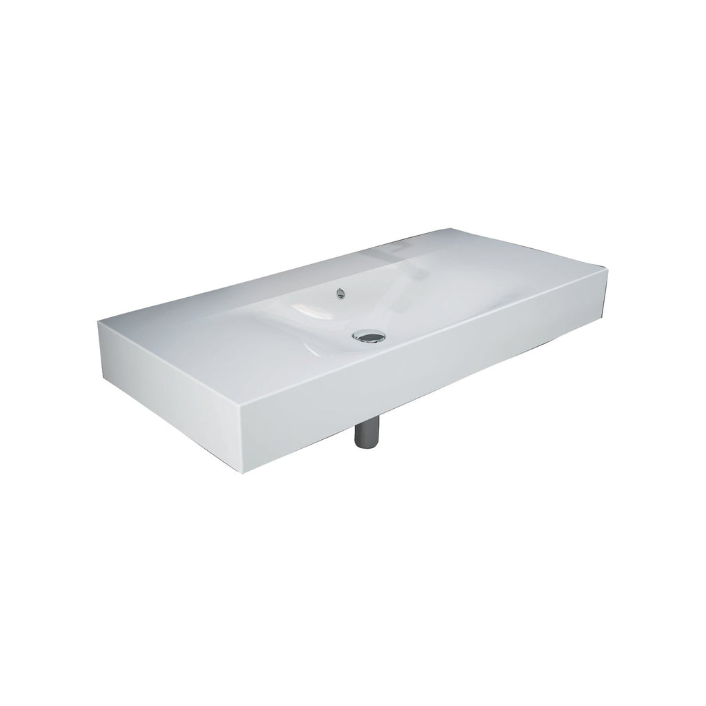 Barclay RAK Des 1010 — Lavabo de Pared Rectangular de Fireclay — imagen 3