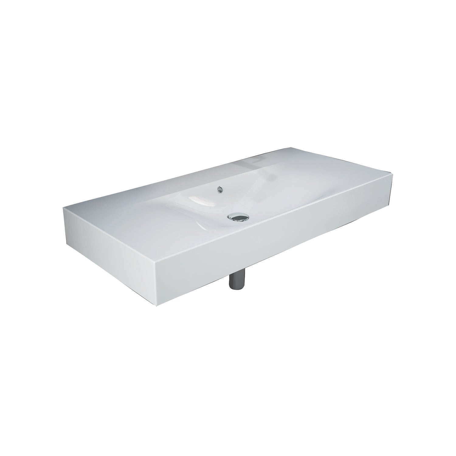 Barclay RAK Des 1010 — Lavabo de Pared Rectangular de Fireclay — imagen 3