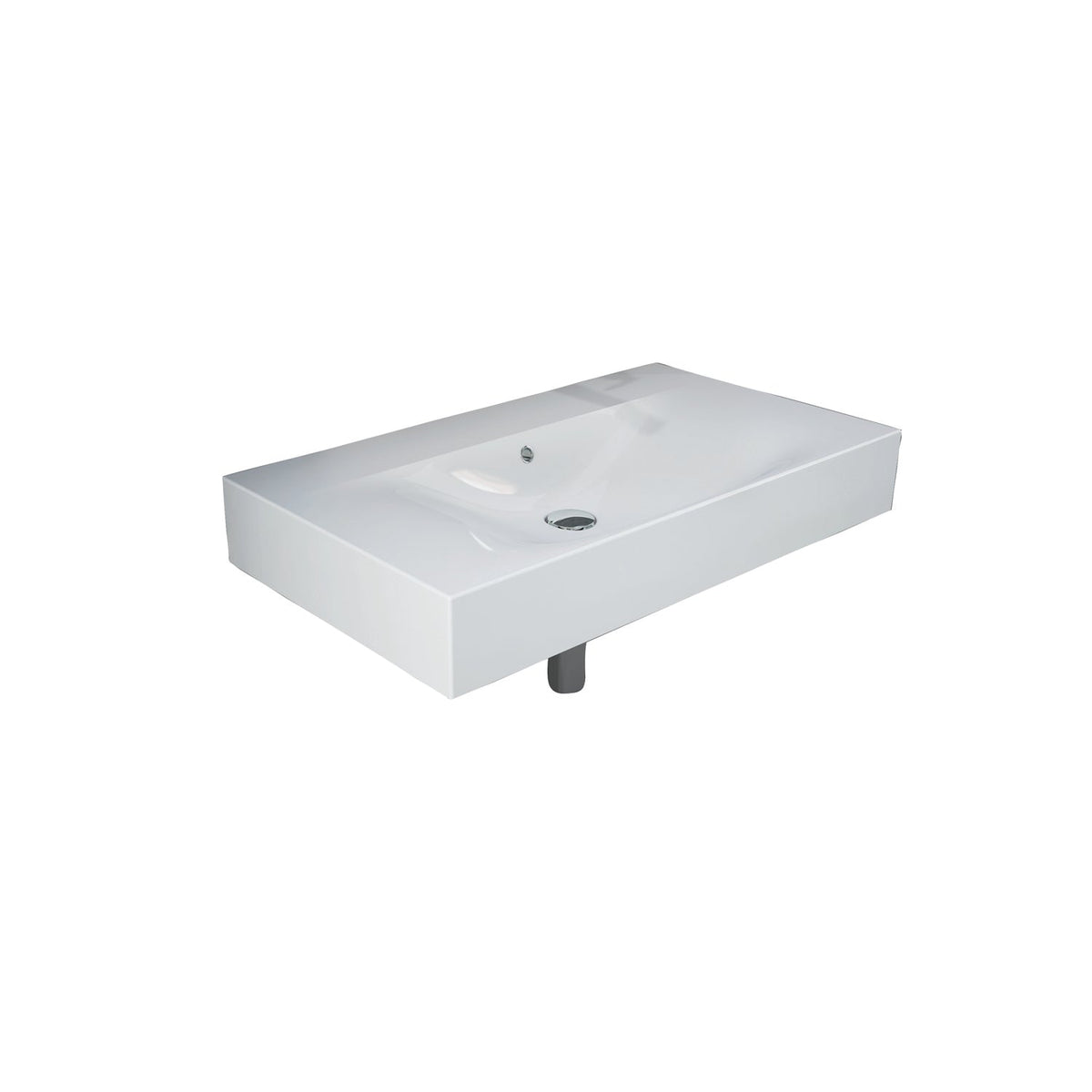Barclay RAK Des 810 — Lavabo de Pared Rectangular de Fireclay — imagen 3