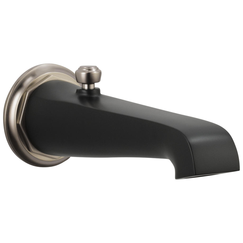 Brizo Rook Surtidor de Tina con Desviador — Luxe Nickel  /Matte Black