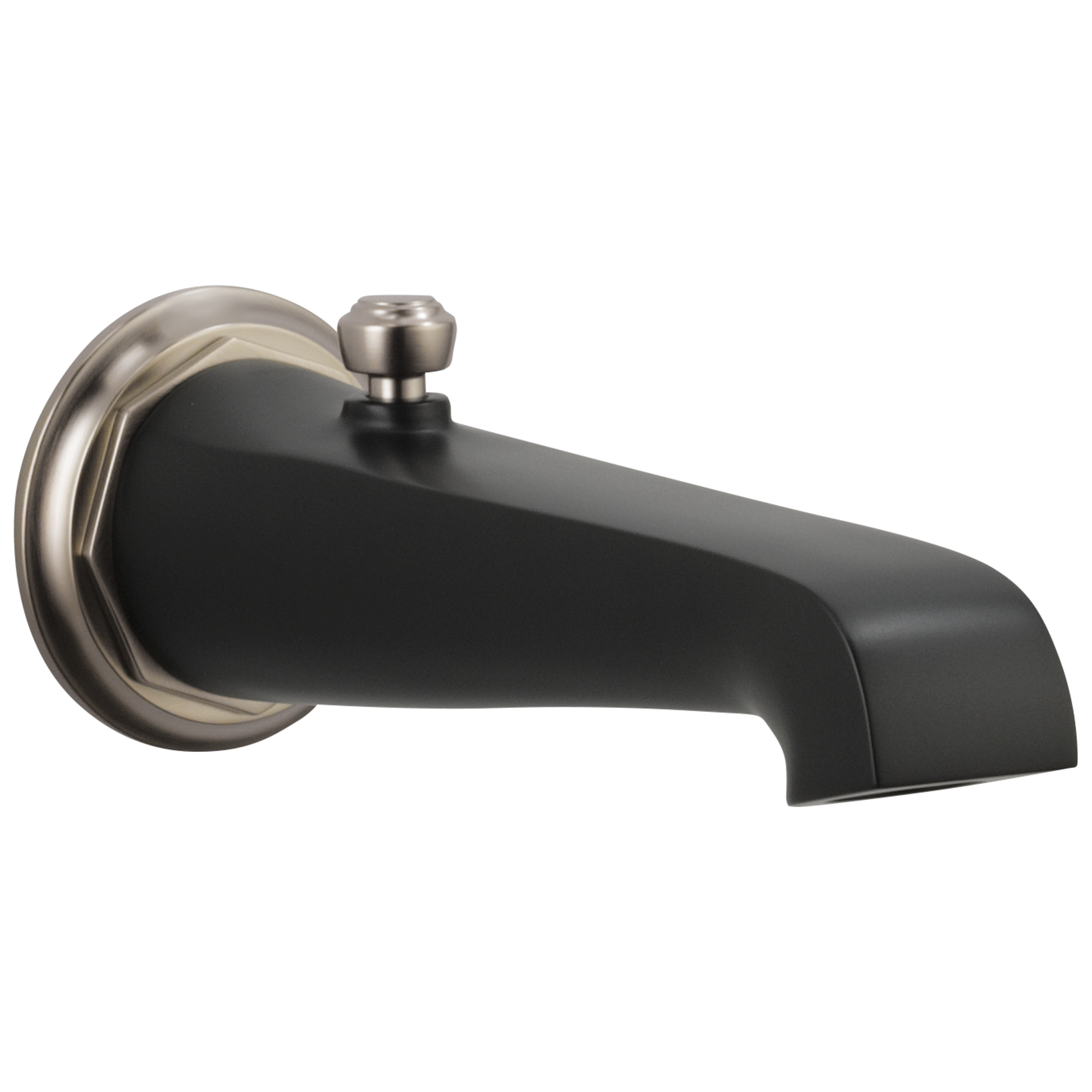Brizo Rook Surtidor de Tina con Desviador — Luxe Nickel  /Matte Black