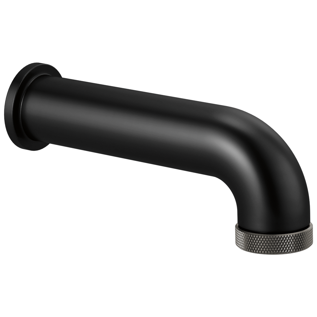 Brizo Litze Surtidor de Tina con Desviador — Negro Mate / Acero Luxe
