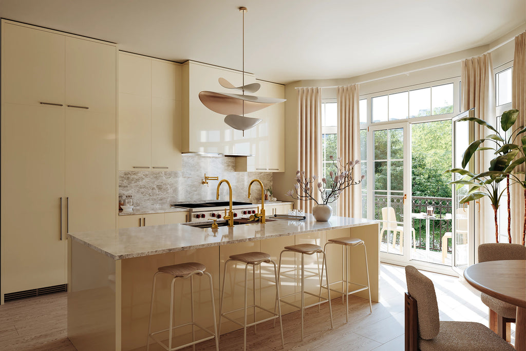 Rohl Culinario Tarja Workstation de Acero Inoxidable con Accesorios 40" — instalada