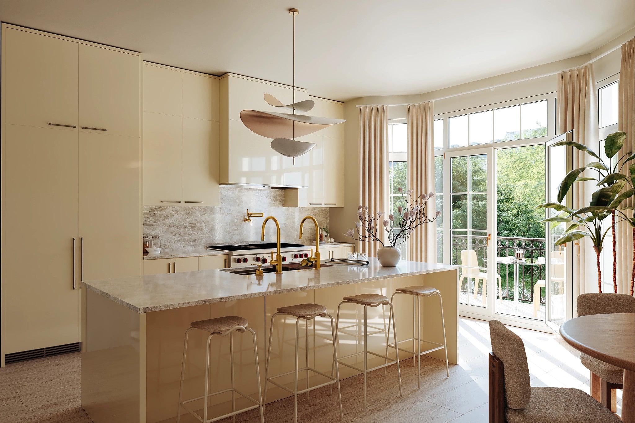Rohl Culinario Tarja Workstation de Acero Inoxidable con Accesorios 40" — instalada