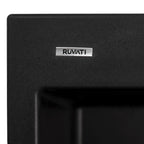 Ruvati epiGranite — Tarja de Bar / Prep de 22 x 20 pulg en Granito Compuesto — Negro Medianoche — 4