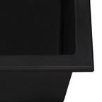 Ruvati epiGranite — Tarja de Cocina de 23 x 20 pulg en Granito Compuesto — Negro Medianoche — 2