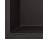 Ruvati epiGranite — Tarja de Cocina de 33 x 22 pulg en Granito Compuesto — Acero Inoxidable — 2