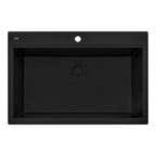 Ruvati epiStage — Tarja Workstation de Cocina en Granito Compuesto — Negro Mate — 1