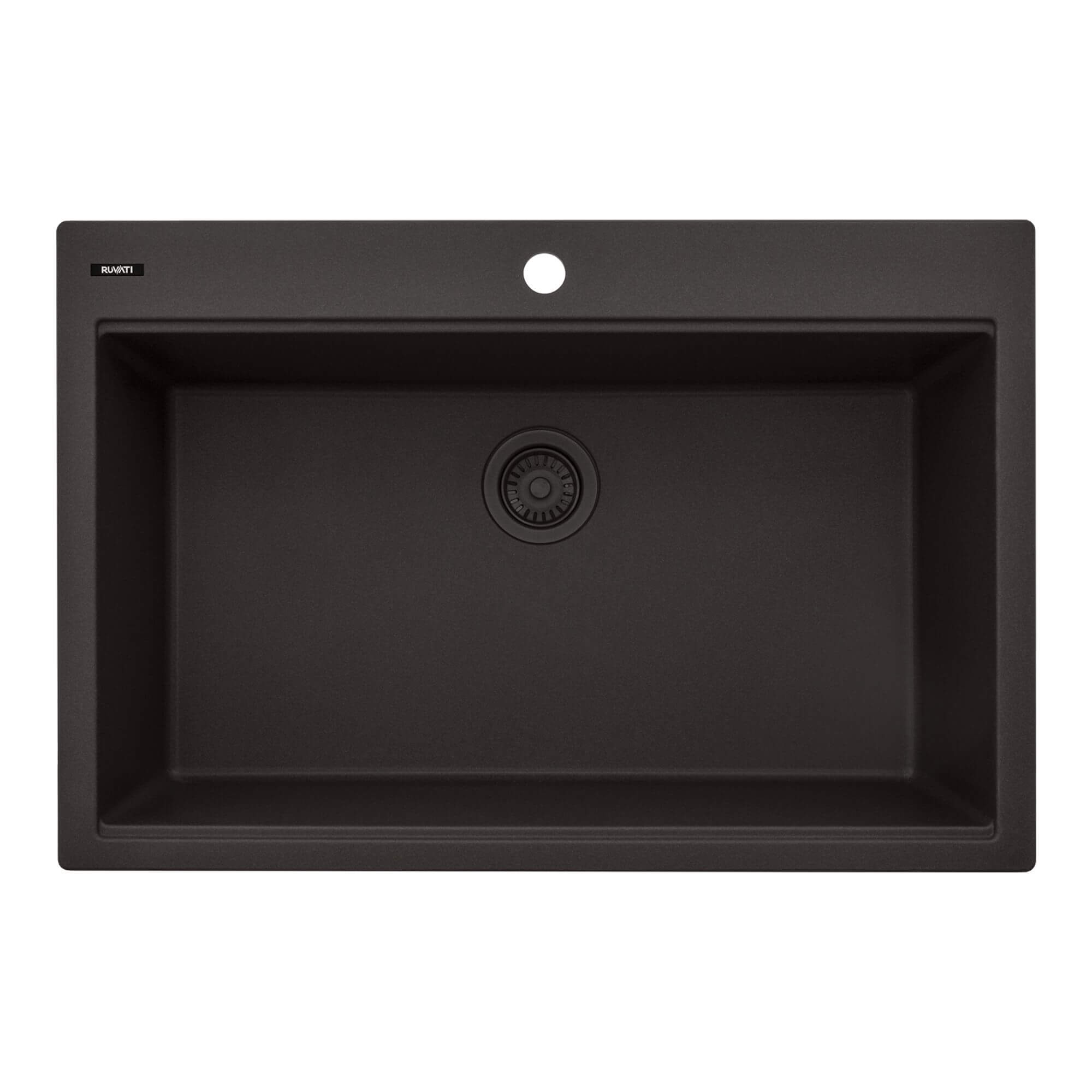 Ruvati epiStage — Tarja Workstation de Cocina en Granito Compuesto — Espresso — 1