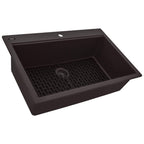 Ruvati epiStage — Tarja Workstation de Cocina en Granito Compuesto — Espresso — 3