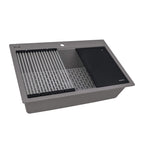 Ruvati epiStage — Tarja Workstation de Cocina en Granito Compuesto — Gris Urbano