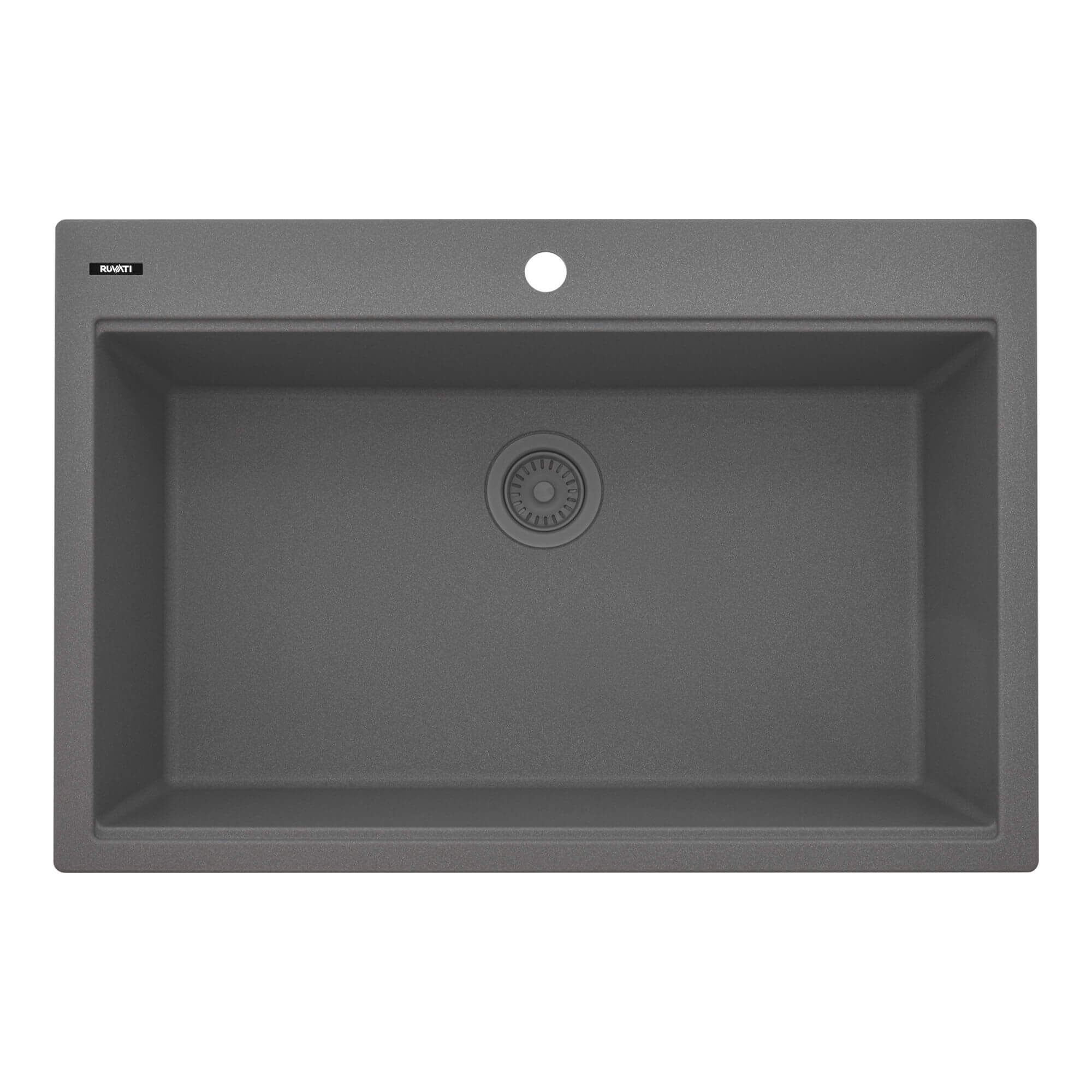 Ruvati epiStage — Tarja Workstation de Cocina en Granito Compuesto — Gris Urbano — 1