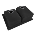 Ruvati epiGranite — Tarja de Cocina de 33 x 22 pulg en Granito Compuesto — Negro Medianoche — 3