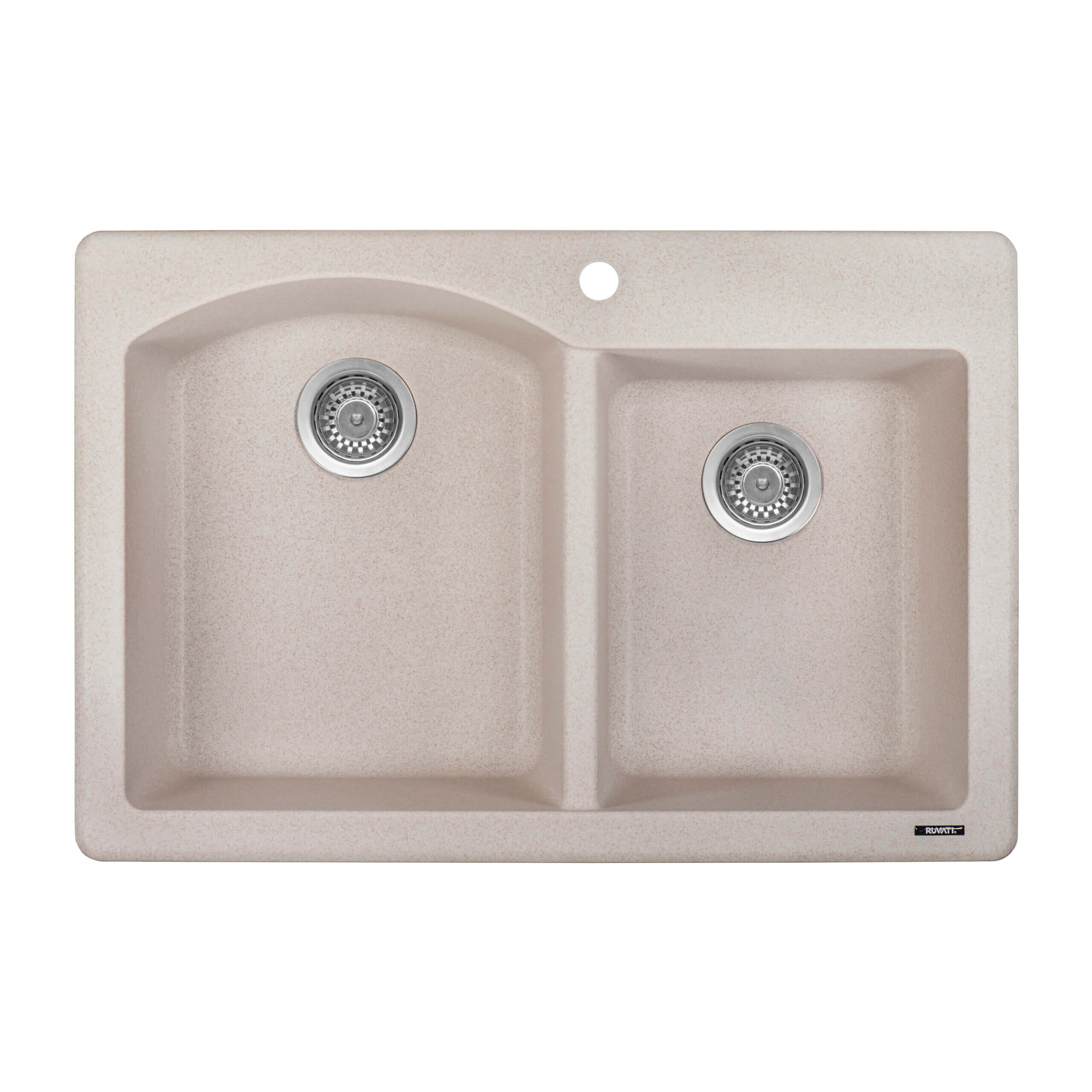 Ruvati epiGranite — Tarja de Cocina de 33 x 22 pulg en Granito Compuesto — Arena Caribe — 2