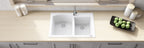 Ruvati epiGranite — Tarja de Cocina de 33 x 22 pulg en Granito Compuesto — Blanco Ártico — 2
