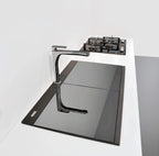 Ruvati epiGranite — Tarja Workstation de Cocina en Granito Compuesto — Negro Medianoche — 3