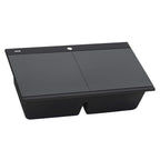 Ruvati epiGranite — Tarja Workstation de Cocina en Granito Compuesto — Negro Medianoche — 2