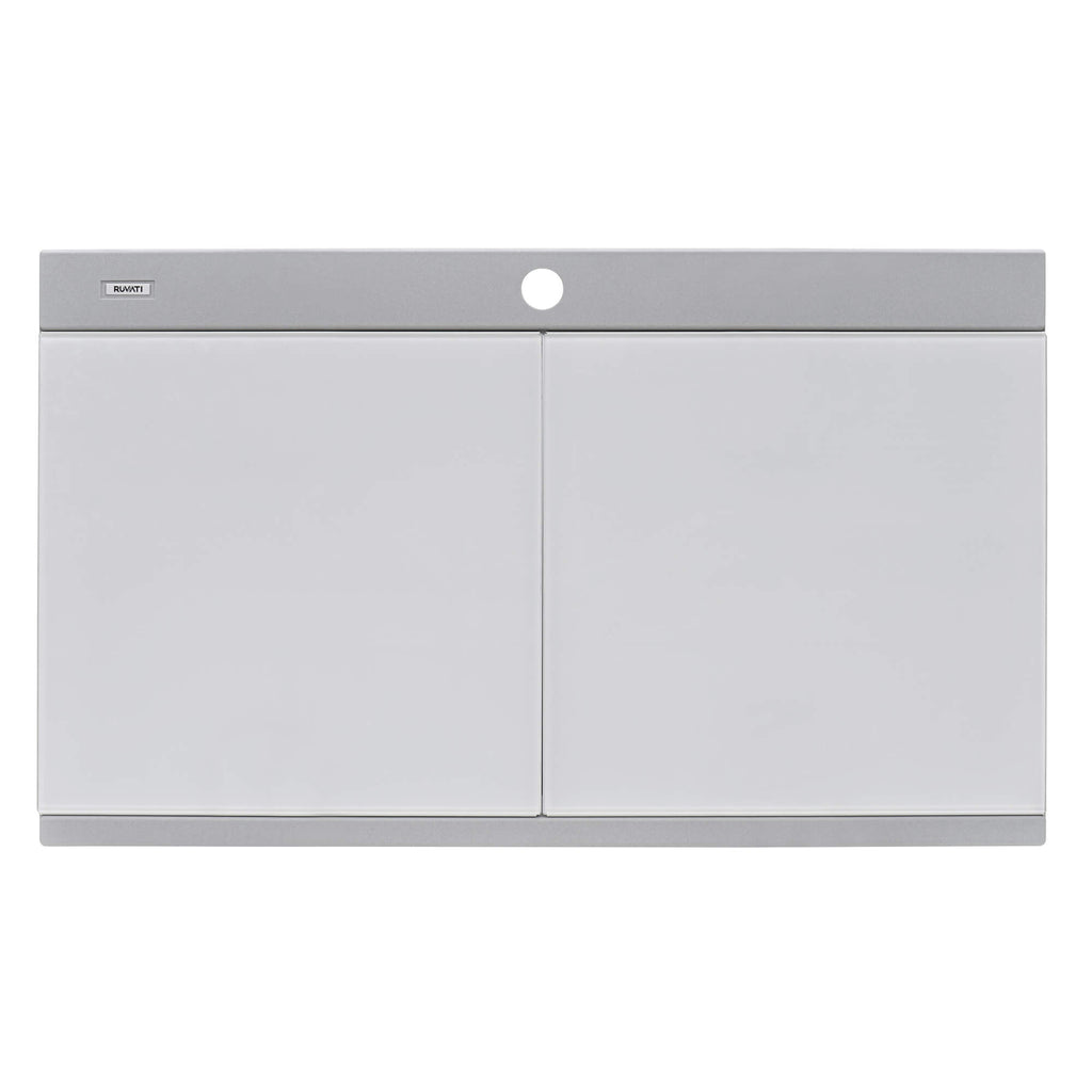 Ruvati epiGranite — Tarja Workstation de Cocina en Granito Compuesto — Gris Plata — 3