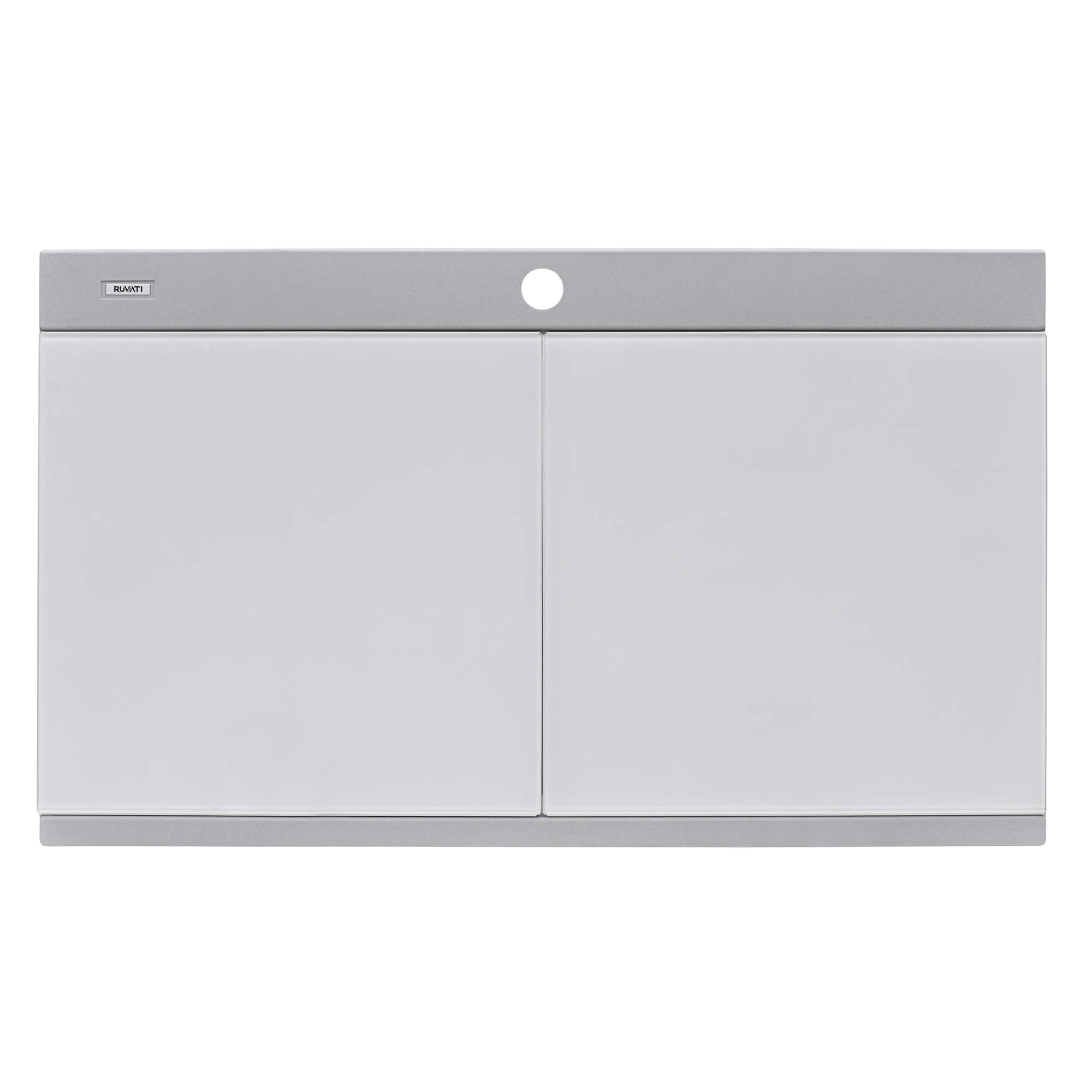 Ruvati epiGranite — Tarja Workstation de Cocina en Granito Compuesto — Gris Plata — 3