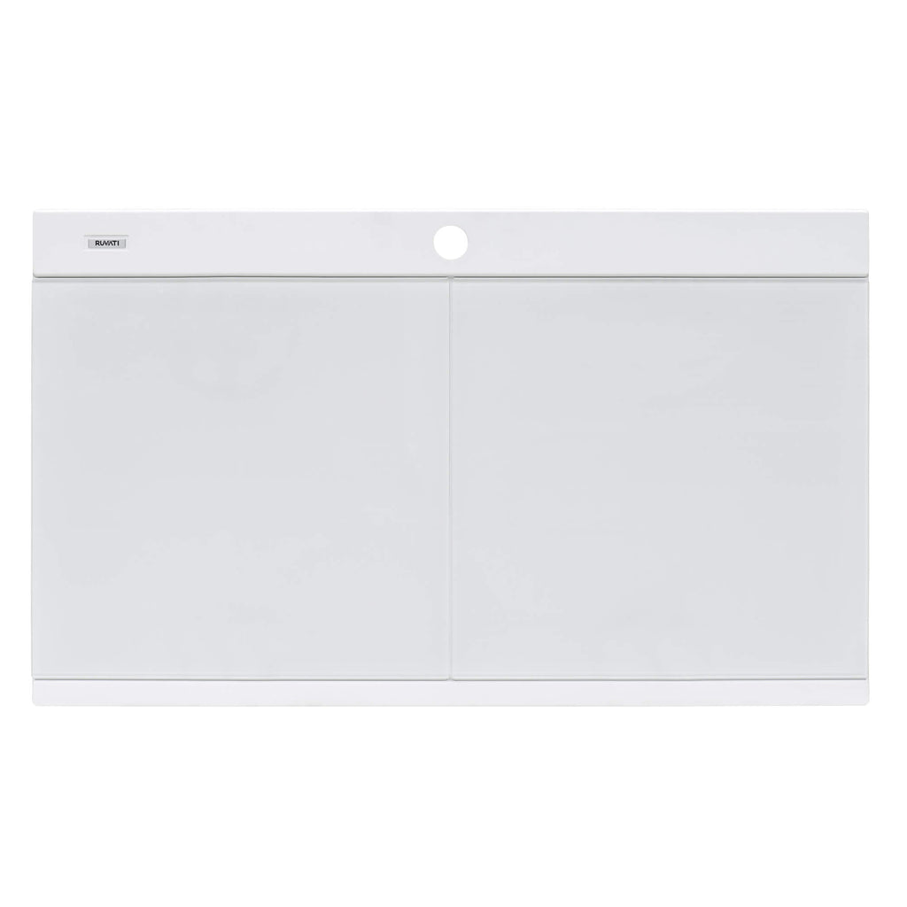 Ruvati epiGranite — Tarja Workstation de Cocina en Granito Compuesto — Blanco Ártico — 3