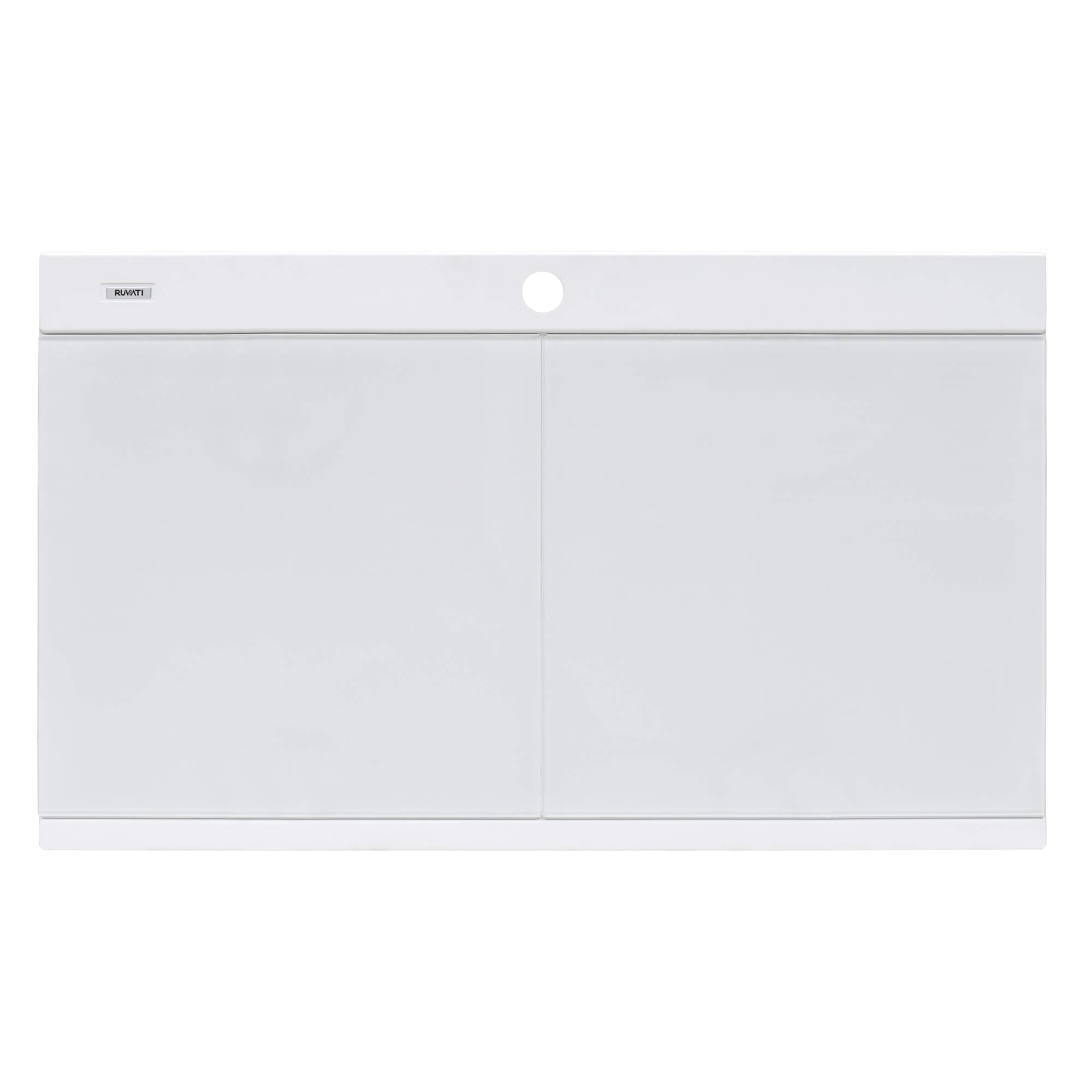Ruvati epiGranite — Tarja Workstation de Cocina en Granito Compuesto — Blanco Ártico — 3