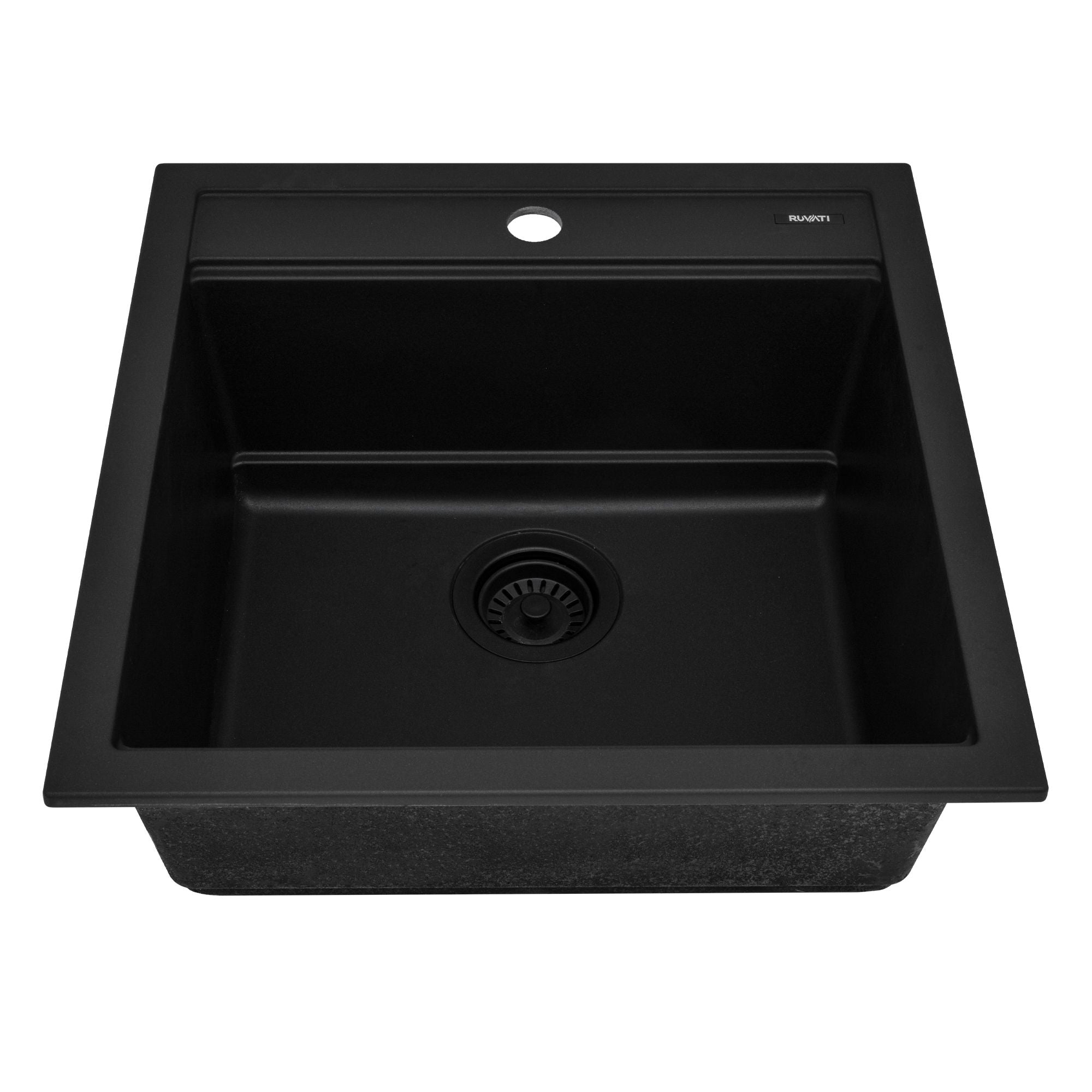 Ruvati epiCube — Tarja de Bar / Prep en Granito Compuesto — Negro Mate — 1