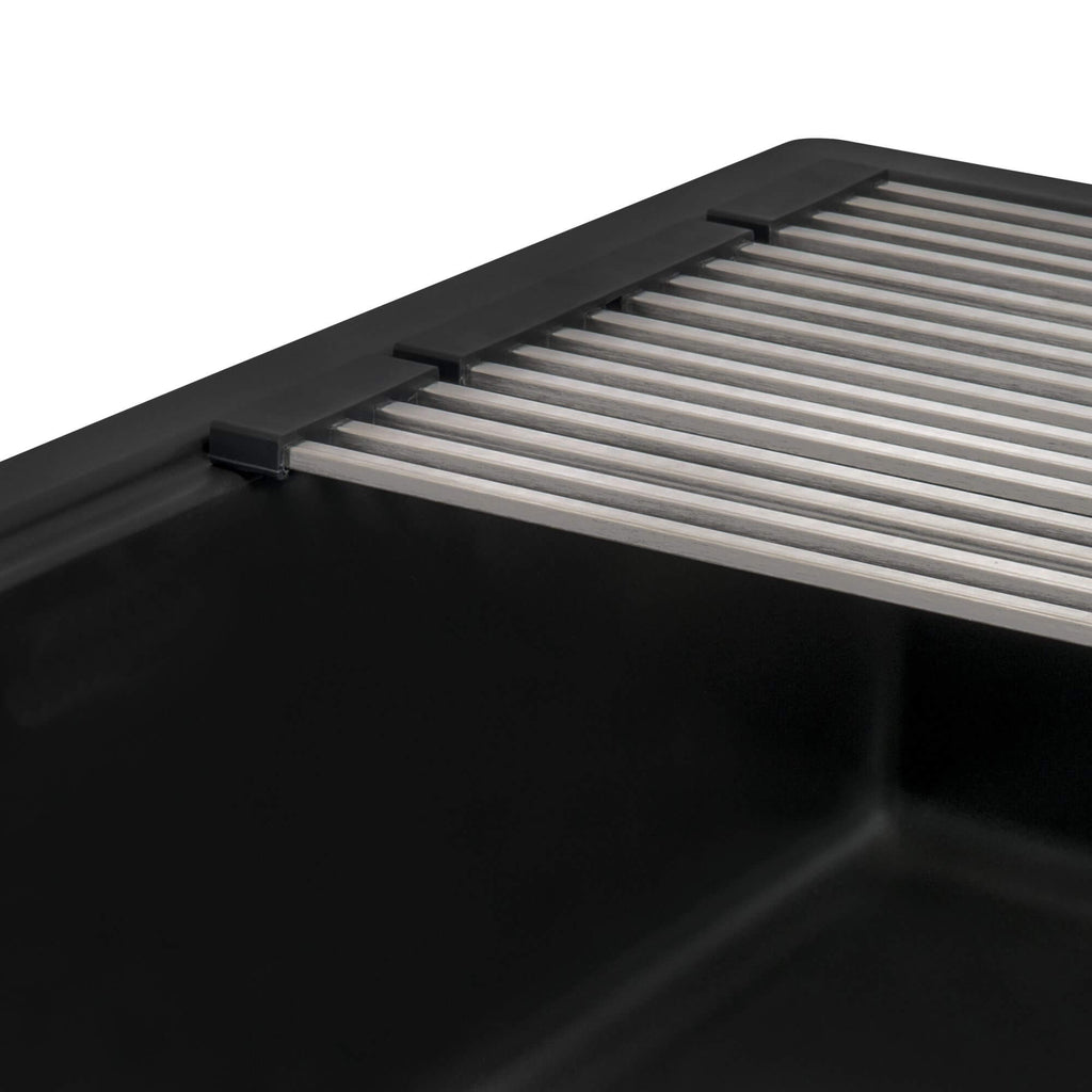 Ruvati epiCube — Tarja de Bar / Prep en Granito Compuesto — Negro Mate — 4
