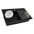 Ruvati epiCube — Tarja Workstation de Cocina en Granito Compuesto — Negro Mate
