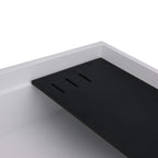 Ruvati epiStage — Tarja Workstation de Cocina de 18 x 34 pulg en Granito Compuesto — Blanco Ártico — 4