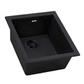 Ruvati epiGranite — Tarja de Bar / Prep de 15 x 17 pulg en Granito Compuesto — Negro Medianoche