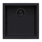 Ruvati epiGranite — Tarja de Bar / Prep de 17 x 17 pulg en Granito Compuesto — Negro Medianoche — 1
