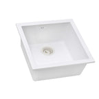 Ruvati epiGranite — Tarja de Bar / Prep de 17 x 17 pulg en Granito Compuesto — Blanco Ártico — 1