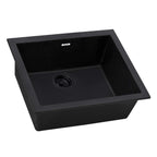 Ruvati epiGranite — Tarja de Bar / Prep de 21 x 17 pulg en Granito Compuesto — Negro Medianoche — 2