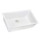 Ruvati epiGranite — Tarja de Cocina de 30 x 18 pulg en Granito Compuesto — Blanco Ártico — 3
