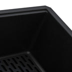 Ruvati epiGranite — Tarja de Cocina de 33 x 19 pulg en Granito Compuesto — Negro Medianoche — 2