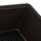 Ruvati epiGranite — Tarja de Cocina de 33 x 19 pulg en Granito Compuesto — Espresso — 1