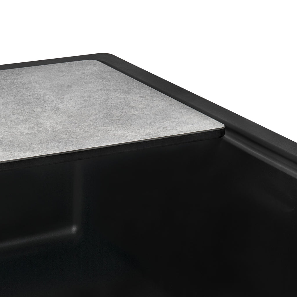 Ruvati epiStage — Tarja Workstation de Cocina en Granito Compuesto — Café — 3