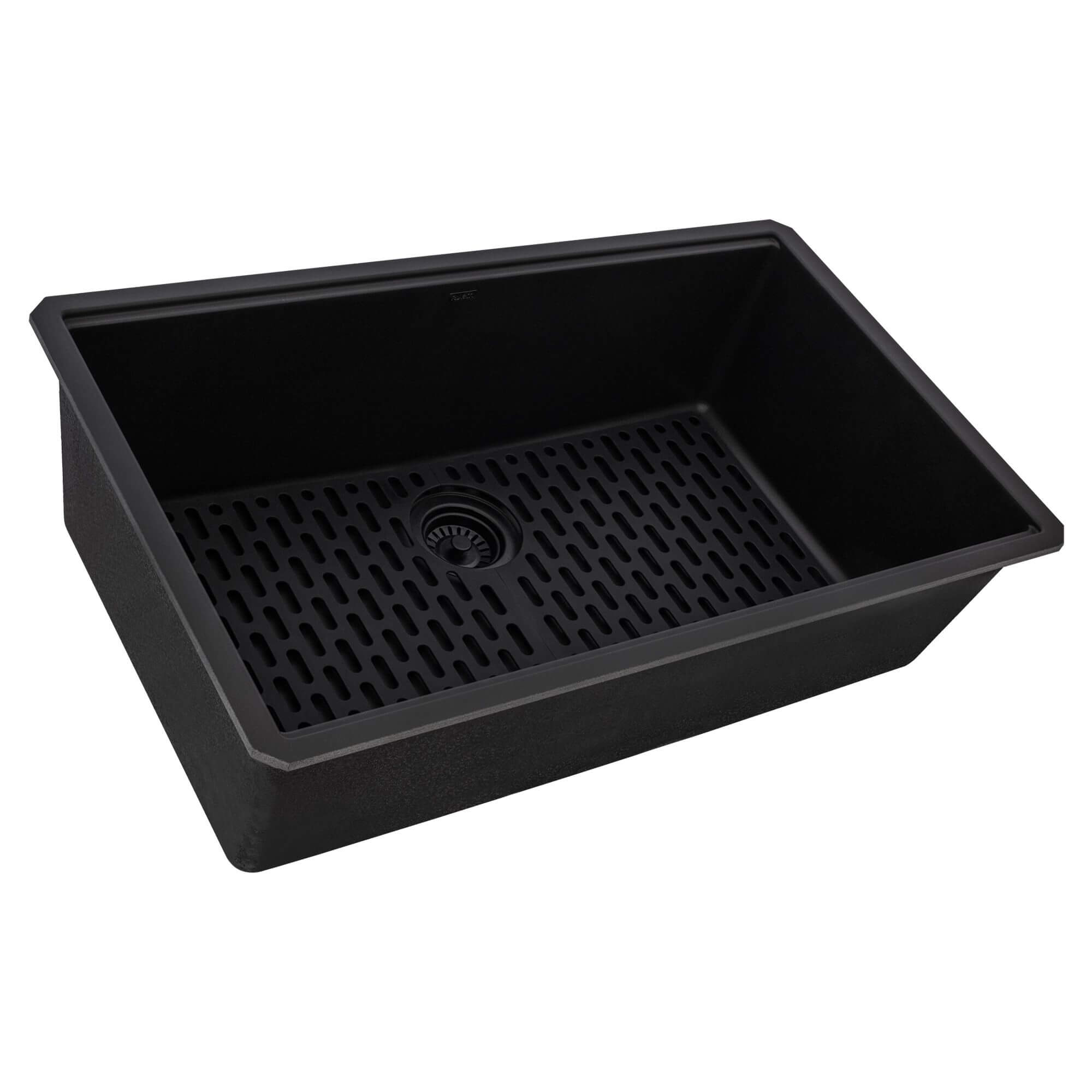 Ruvati epiStage — Tarja Workstation de Cocina en Granito Compuesto — Negro Mate — 3
