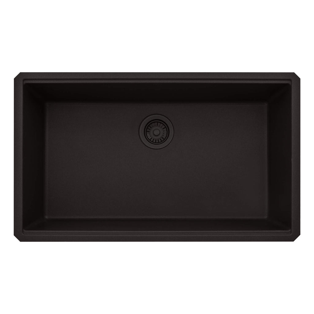 Ruvati epiStage — Tarja Workstation de Cocina en Granito Compuesto — Espresso
