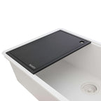 Ruvati epiStage — Tarja Workstation de Cocina en Granito Compuesto — Blanco Ártico — 4