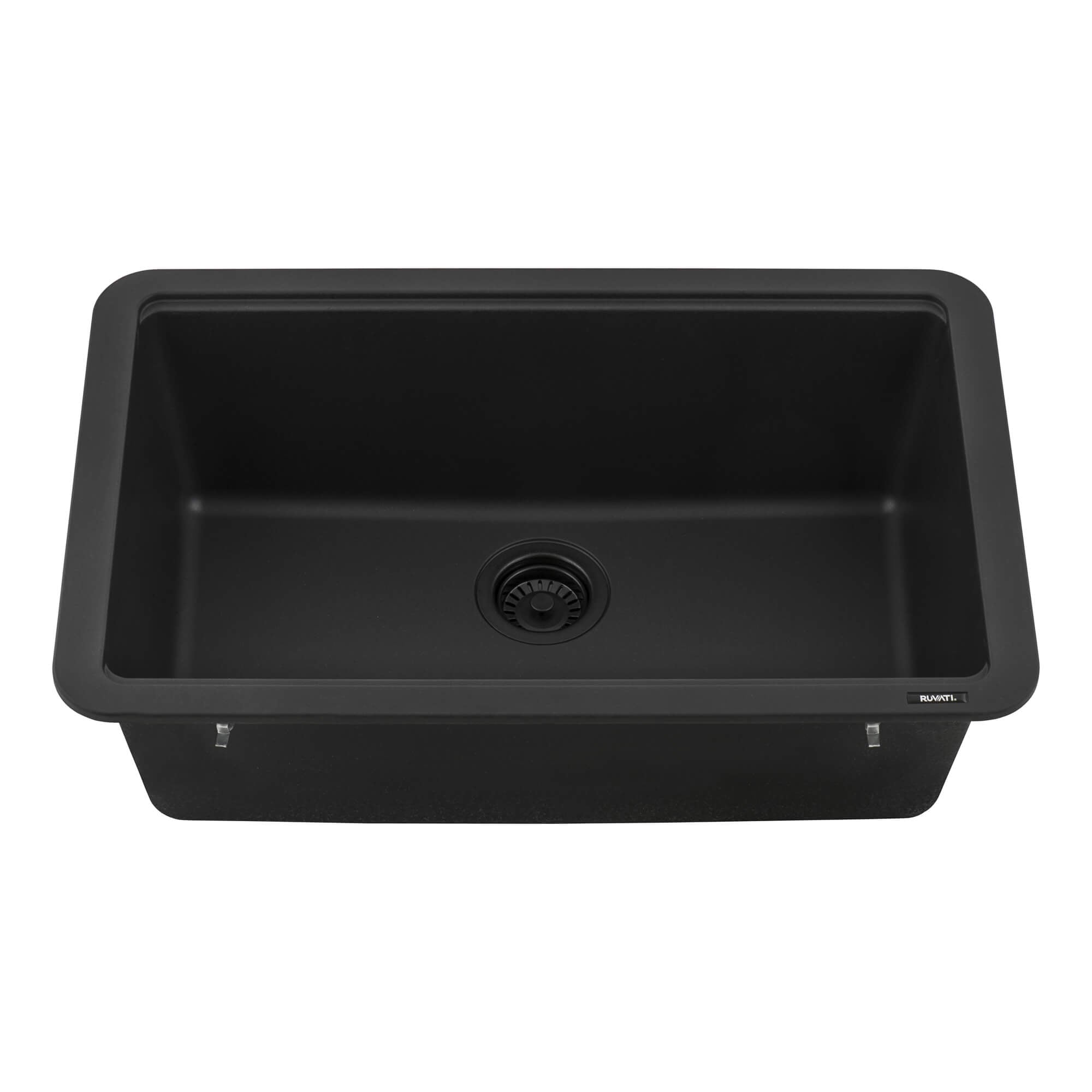 Ruvati epiStage — Tarja Workstation de Cocina en Granito Compuesto — Negro Mate — 2