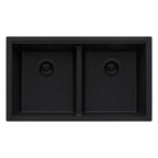 Ruvati epiGranite — Tarja de Cocina de 33 x 19 pulg en Granito Compuesto — Negro Medianoche
