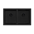 Ruvati epiGranite — Tarja de Cocina de 32 x 19 pulg en Granito Compuesto — Negro Medianoche