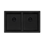 Ruvati epiGranite — Tarja de Cocina de 32 x 19 pulg en Granito Compuesto — Negro Medianoche