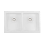Ruvati epiGranite — Tarja de Cocina de 32 x 19 pulg en Granito Compuesto — Blanco Ártico