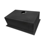 Ruvati Giana — Tarja Workstation de Cocina en Acero Inoxidable — Negro Gunmetal — 4
