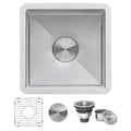 Ruvati Gravena — Tarja de Bar / Prep de 13 x 15 pulg en Acero Inoxidable — Acero Inoxidable